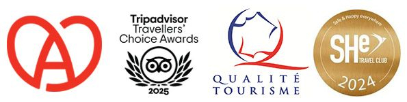 Travellers Choice TripAdvisor Lauréat 2025 &She Travel 